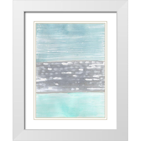 Hydrusphere I White Modern Wood Framed Art Print with Double Matting by Lam, Vanna