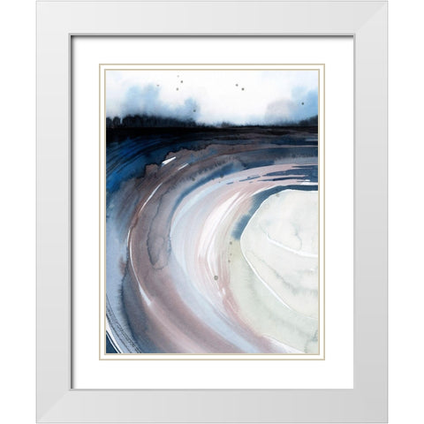 Geode Valley I White Modern Wood Framed Art Print with Double Matting by Popp, Grace