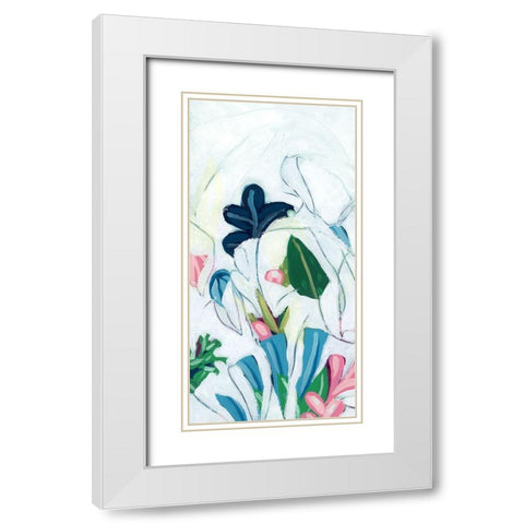 Tropical Trace III White Modern Wood Framed Art Print with Double Matting by Vess, June Erica