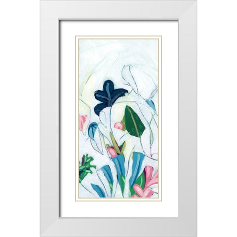 Tropical Trace III White Modern Wood Framed Art Print with Double Matting by Vess, June Erica