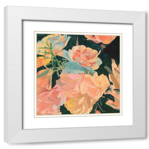 Summer Glory I White Modern Wood Framed Art Print with Double Matting by Wang, Melissa