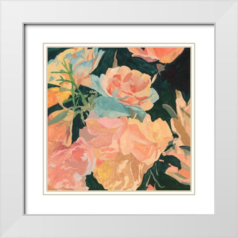 Summer Glory I White Modern Wood Framed Art Print with Double Matting by Wang, Melissa