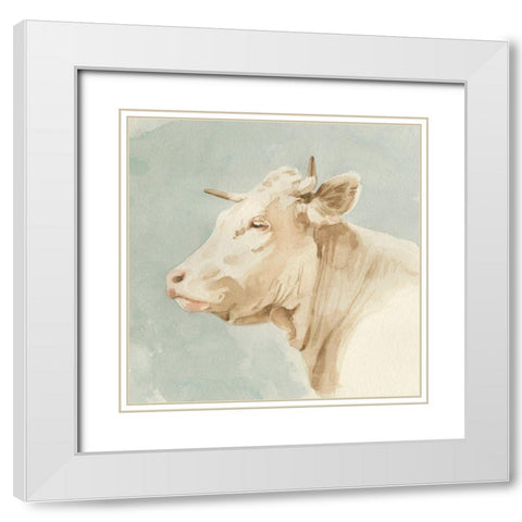 Ferdinand I White Modern Wood Framed Art Print with Double Matting by Caroline, Emma