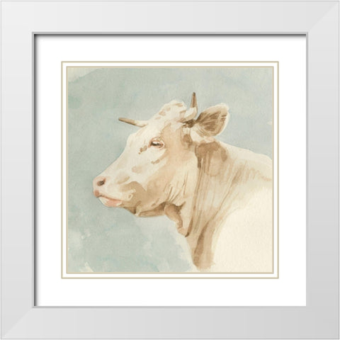 Ferdinand I White Modern Wood Framed Art Print with Double Matting by Caroline, Emma