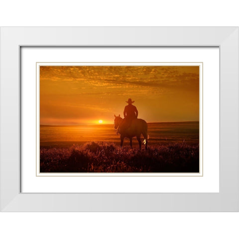 View At Rest III White Modern Wood Framed Art Print with Double Matting by PHBurchett
