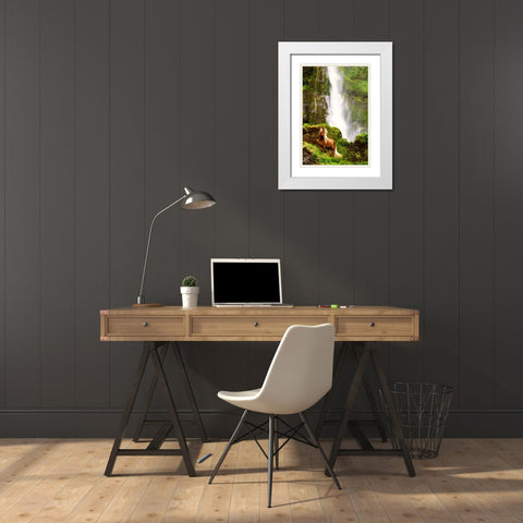 View At Rest VI White Modern Wood Framed Art Print with Double Matting by PHBurchett