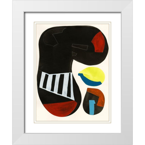 Barcelona I White Modern Wood Framed Art Print with Double Matting by Fuchs, Jodi