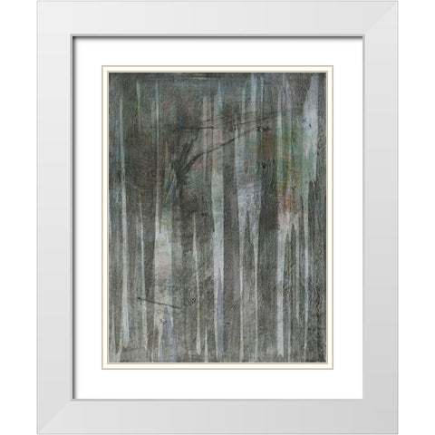 Birch Forest Abstracts II White Modern Wood Framed Art Print with Double Matting by Fuchs, Jodi