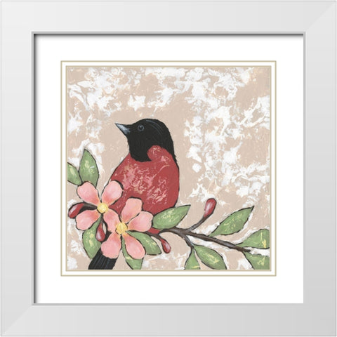 Sweet Bird I White Modern Wood Framed Art Print with Double Matting by Reynolds, Jade