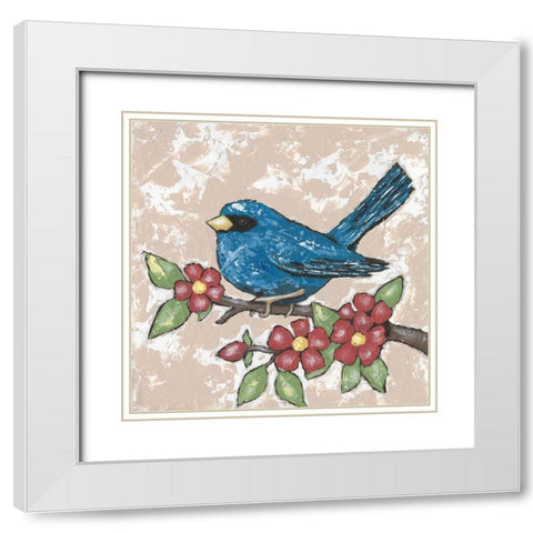 Sweet Bird III White Modern Wood Framed Art Print with Double Matting by Reynolds, Jade