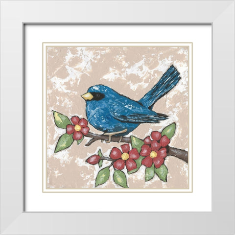 Sweet Bird III White Modern Wood Framed Art Print with Double Matting by Reynolds, Jade