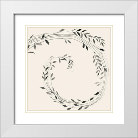 Crown of Vines I White Modern Wood Framed Art Print with Double Matting by Popp, Grace