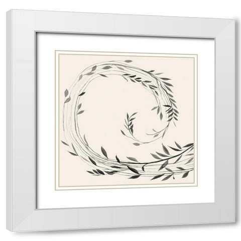 Crown of Vines II White Modern Wood Framed Art Print with Double Matting by Popp, Grace