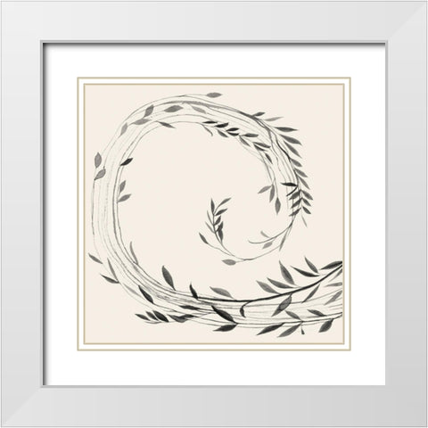 Crown of Vines II White Modern Wood Framed Art Print with Double Matting by Popp, Grace