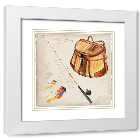 Tackle Box I White Modern Wood Framed Art Print with Double Matting by Parker, Jennifer Paxton