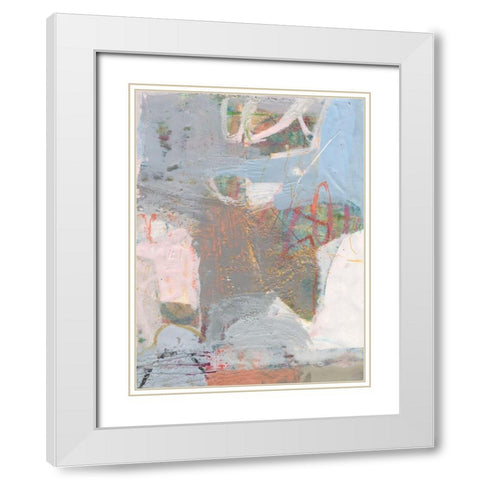 Minim II White Modern Wood Framed Art Print with Double Matting by Jachimiec, Sue