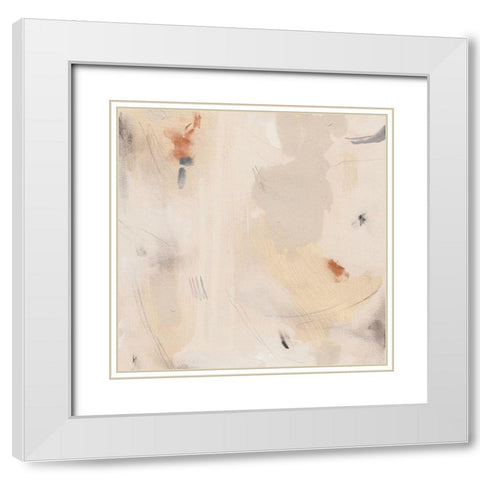 Clay Fragments IV White Modern Wood Framed Art Print with Double Matting by Green, Jacob