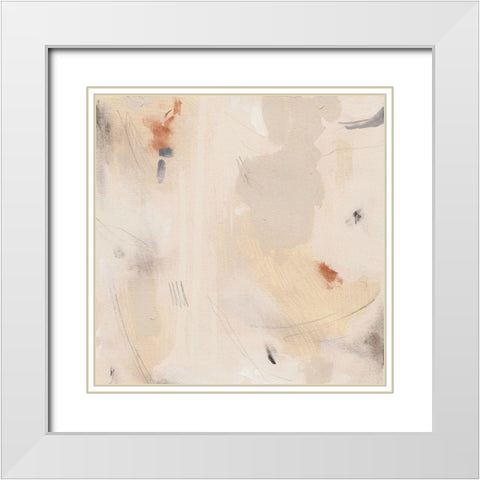 Clay Fragments IV White Modern Wood Framed Art Print with Double Matting by Green, Jacob