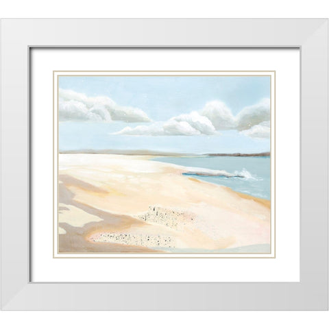 Sandy Getaway II White Modern Wood Framed Art Print with Double Matting by Popp, Grace