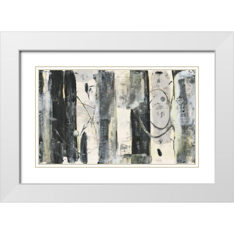 Standing Tall II White Modern Wood Framed Art Print with Double Matting by Combs, Joyce