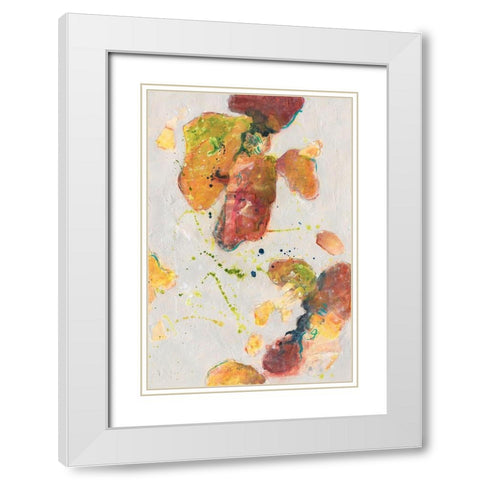Attracting Love II White Modern Wood Framed Art Print with Double Matting by Combs, Joyce