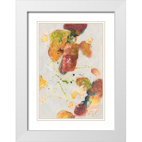 Attracting Love II White Modern Wood Framed Art Print with Double Matting by Combs, Joyce