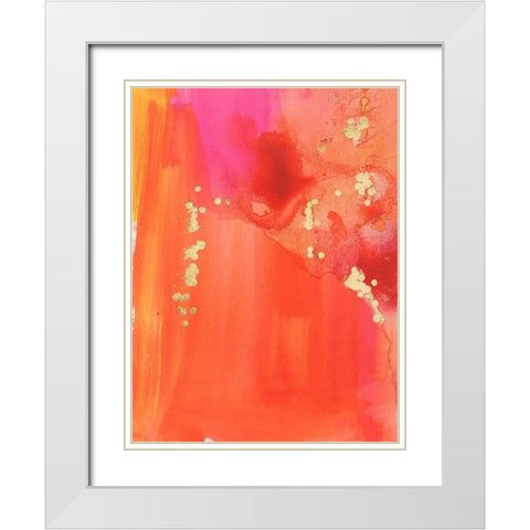 Mythological II White Modern Wood Framed Art Print with Double Matting by Combs, Joyce