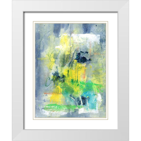 Sweet Things I White Modern Wood Framed Art Print with Double Matting by Combs, Joyce