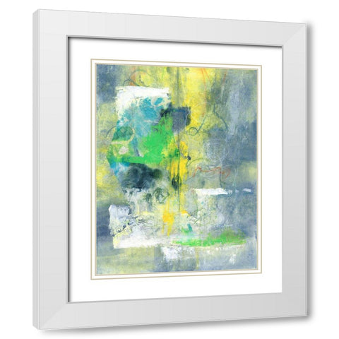 Sweet Things II White Modern Wood Framed Art Print with Double Matting by Combs, Joyce