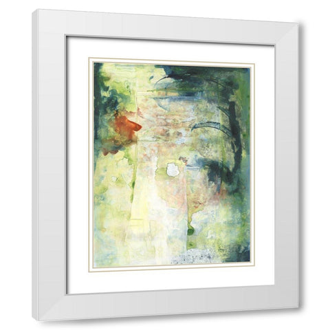 Natures Elements II White Modern Wood Framed Art Print with Double Matting by Combs, Joyce
