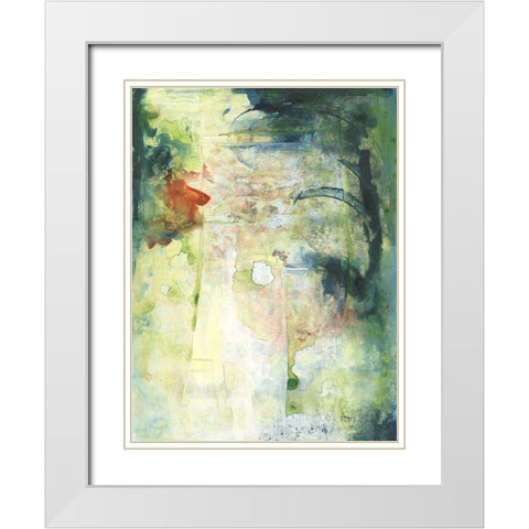 Natures Elements II White Modern Wood Framed Art Print with Double Matting by Combs, Joyce