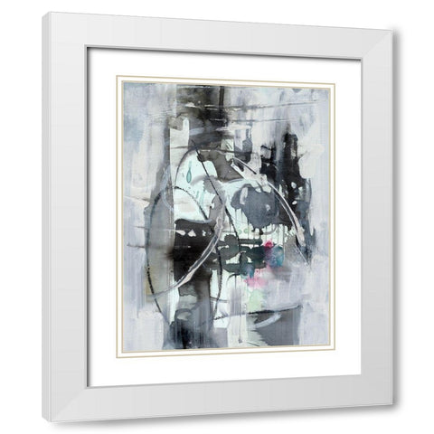 Indian Lore I White Modern Wood Framed Art Print with Double Matting by Combs, Joyce