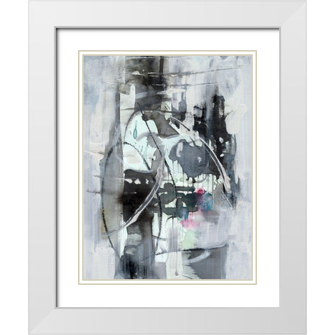 Indian Lore I White Modern Wood Framed Art Print with Double Matting by Combs, Joyce