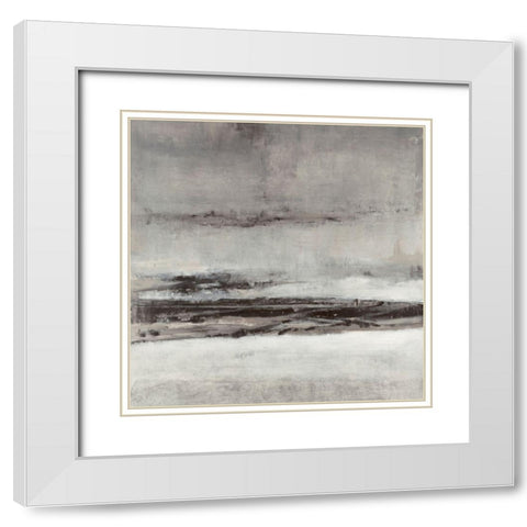 Sepia Cove I White Modern Wood Framed Art Print with Double Matting by OToole, Tim