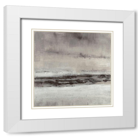 Sepia Cove II White Modern Wood Framed Art Print with Double Matting by OToole, Tim