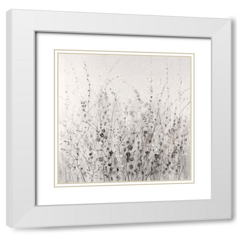 Garden Remnants I White Modern Wood Framed Art Print with Double Matting by OToole, Tim