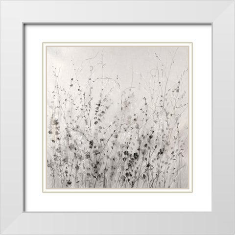 Garden Remnants II White Modern Wood Framed Art Print with Double Matting by OToole, Tim