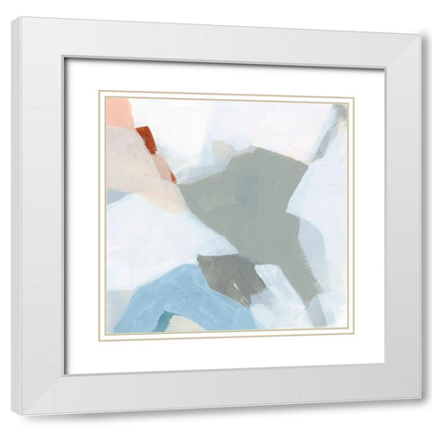 Patch Pocket II White Modern Wood Framed Art Print with Double Matting by Vess, June Erica