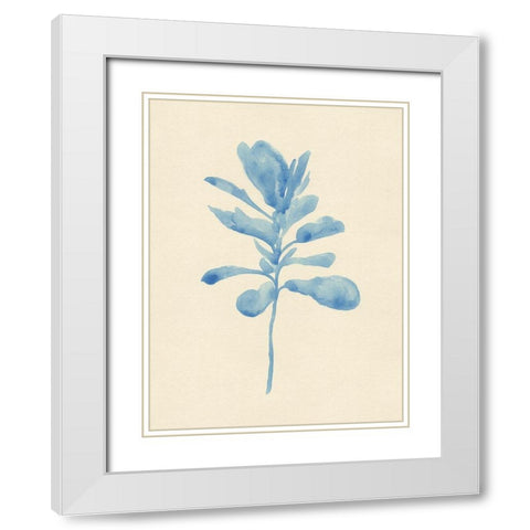 Verditer Fig IV White Modern Wood Framed Art Print with Double Matting by Green, Jacob