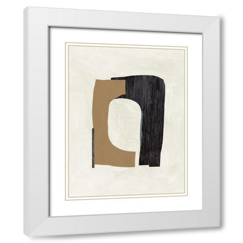 Cardboard Cutouts I White Modern Wood Framed Art Print with Double Matting by Wang, Melissa