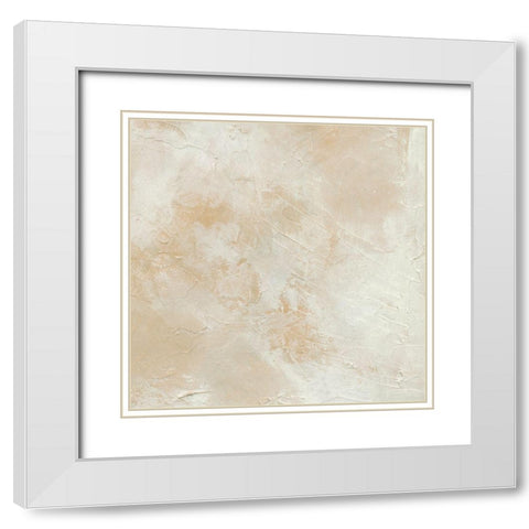 Summer Stucco II White Modern Wood Framed Art Print with Double Matting by Caroline, Emma