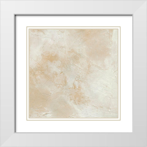 Summer Stucco II White Modern Wood Framed Art Print with Double Matting by Caroline, Emma