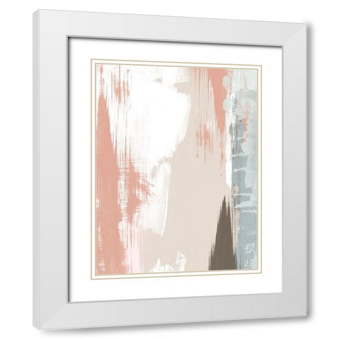 Sandstone Peel II White Modern Wood Framed Art Print with Double Matting by Vess, June Erica