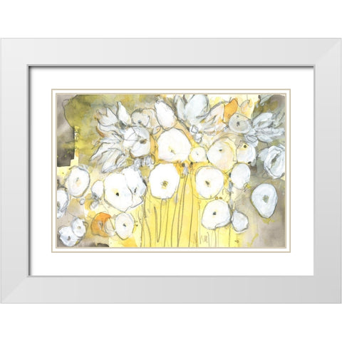 Heirloom Treasure II White Modern Wood Framed Art Print with Double Matting by Dixon, Samuel