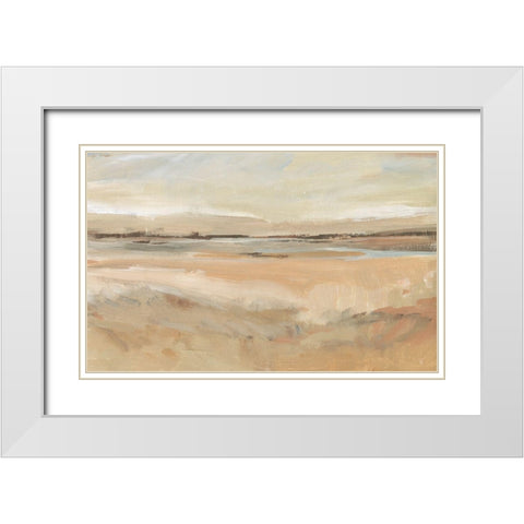 Earth Tone Landscape II White Modern Wood Framed Art Print with Double Matting by OToole, Tim
