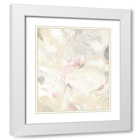 Soft Abstraction I White Modern Wood Framed Art Print with Double Matting by OToole, Tim