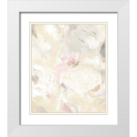 Soft Abstraction I White Modern Wood Framed Art Print with Double Matting by OToole, Tim