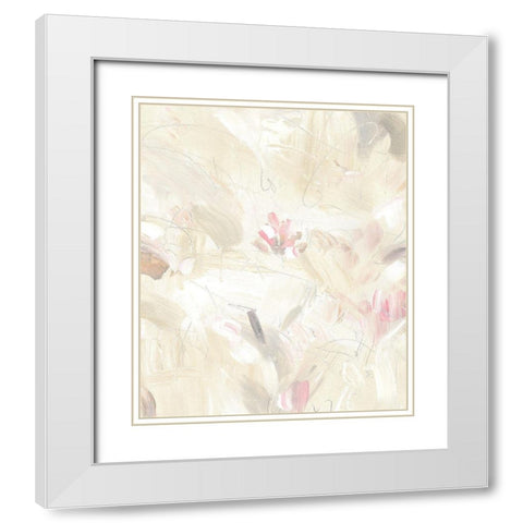 Soft Abstraction II White Modern Wood Framed Art Print with Double Matting by OToole, Tim