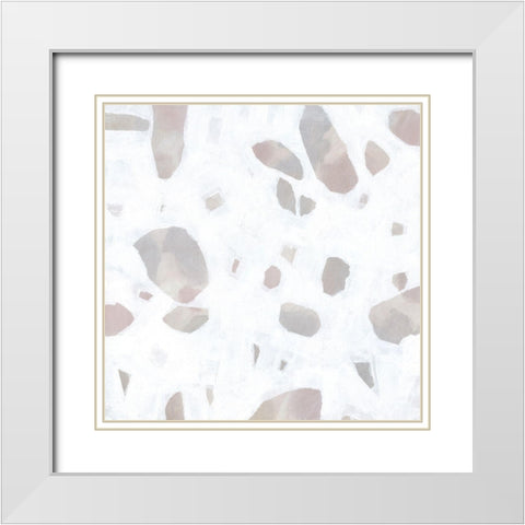 Inlay Harmony II White Modern Wood Framed Art Print with Double Matting by OToole, Tim