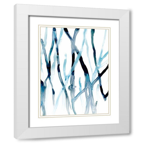 Runnel II White Modern Wood Framed Art Print with Double Matting by Vess, June Erica